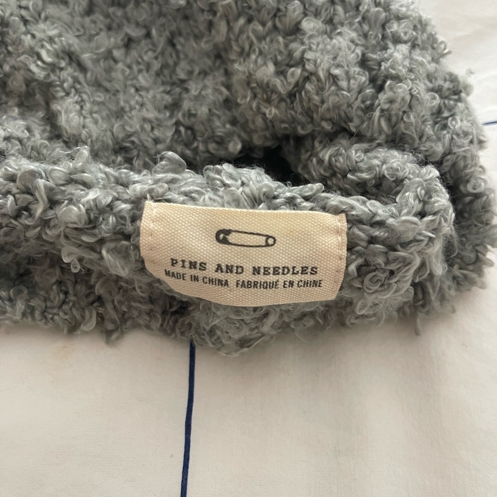 Pins & Needles Textured Blue Hat & Scarf Set - Picture 2 of 4